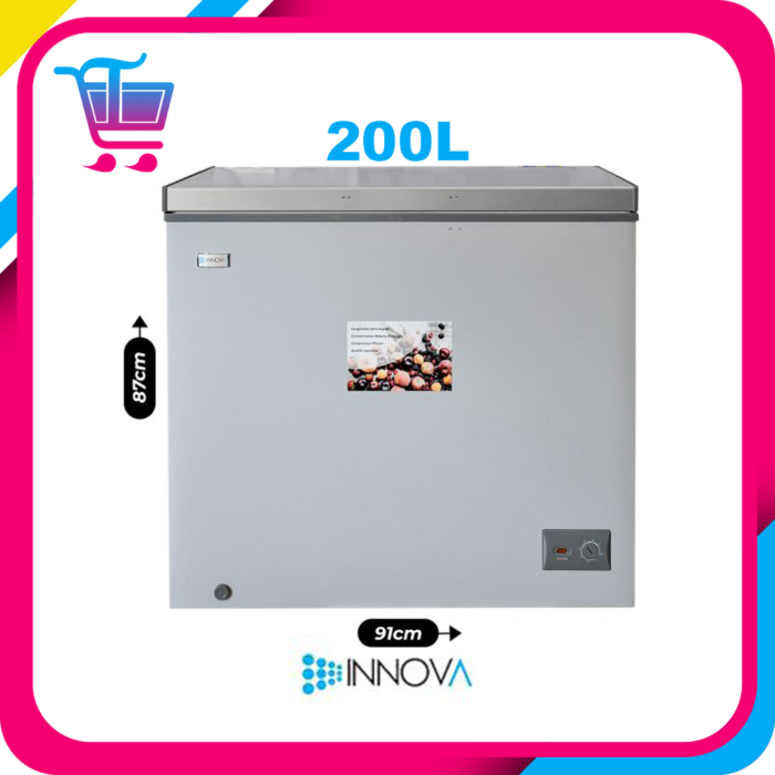 Congélateur Coffre - INNOVA - IN387 - avec Vitre - 200L - Economique (A+)