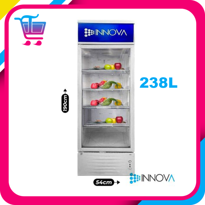 Réfrigérateur Vitré - Innova - IN-479 - 238 Litres - Blanc